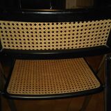 Cannage and chrome chair