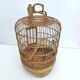 Cage à oiseaux vintage en bois