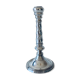 Twisted silver candle holder