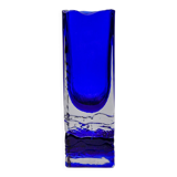 Vase sommerso by Petr hora, blue glass, Czech Republic, 1970