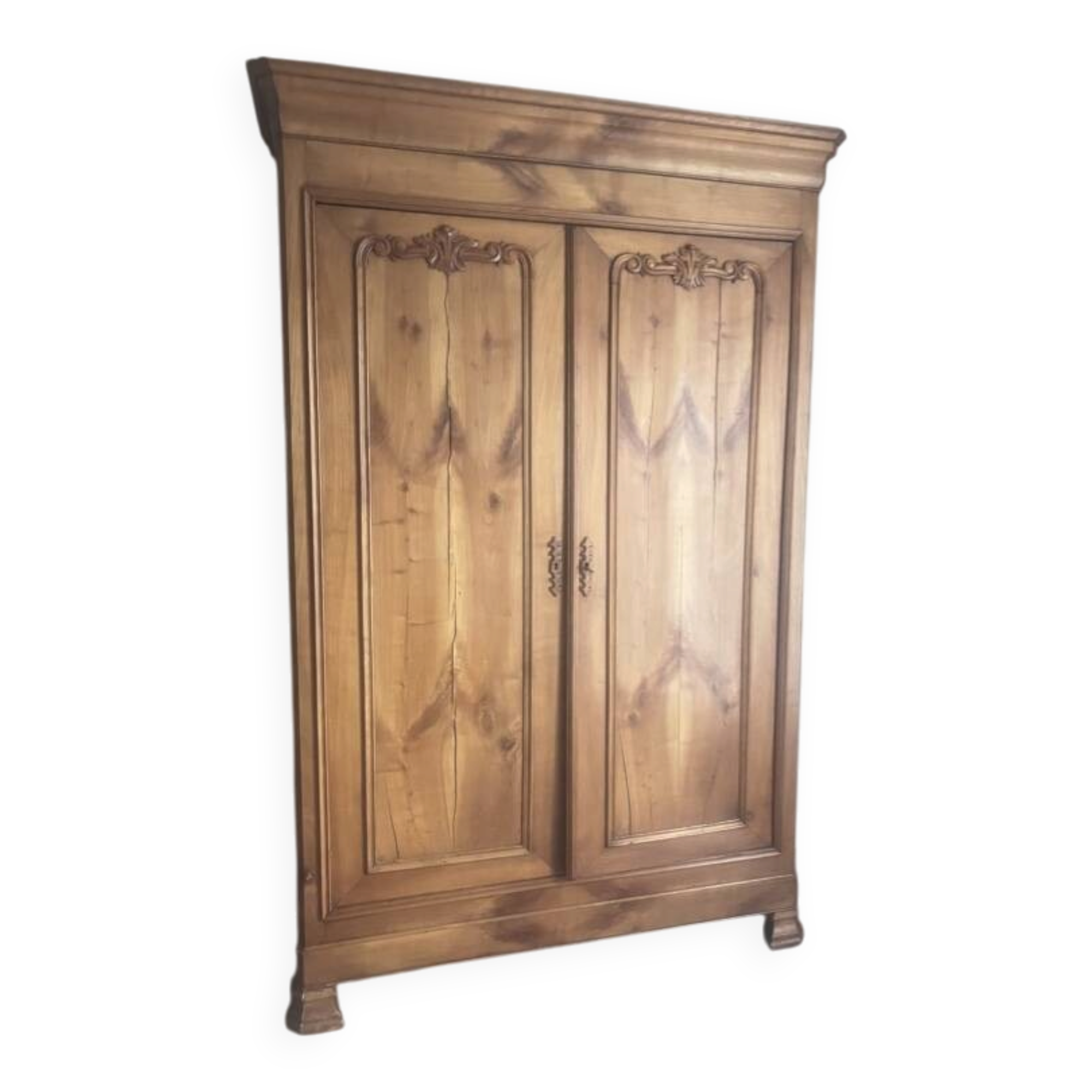 Antique cherry wood wardrobe