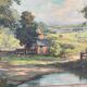 Paysage de ferme signé XIX-XXEME siècle