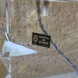 Vintage Sèvres crystal lamp base, Bauhaus/Art Deco design