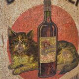 Dubonnet plate old metal