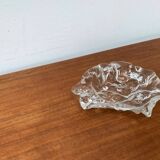 Frosted glass bowl with snail patterns, 1960s.