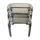 1970s Mid-Century modern tubular chrome and smoked glass nesting tables