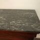 Mahogany chest of drawers 4 drawers gray marble