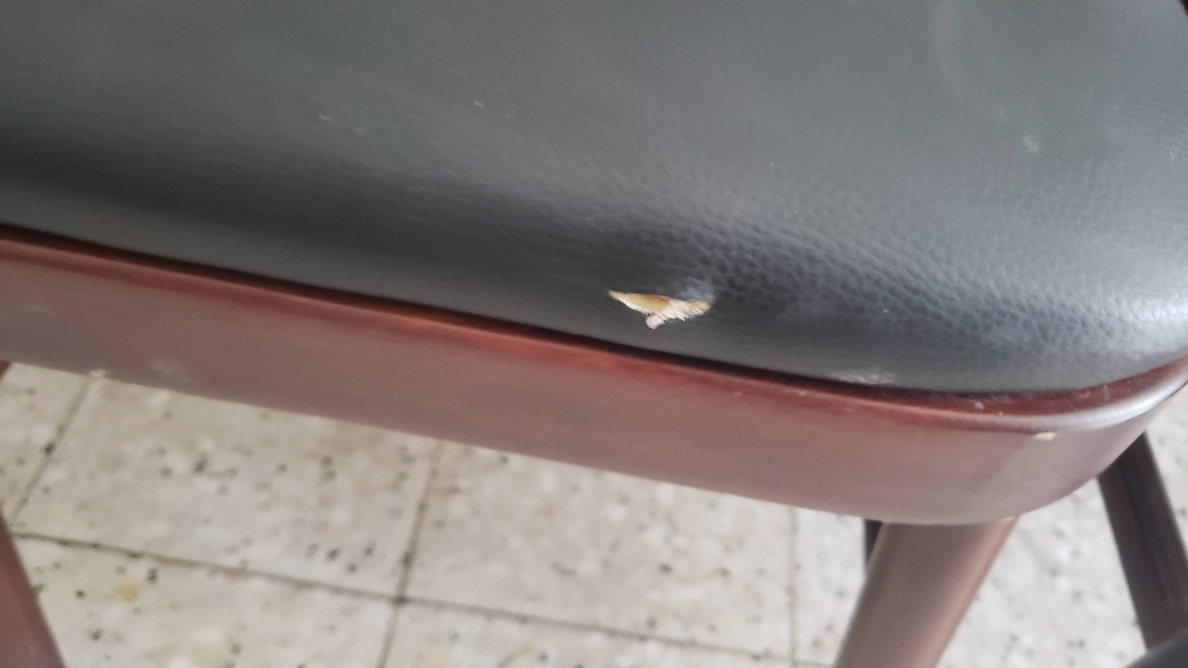 Set of 4 vintage faux wood chairs in the style of Hoswald Haerdtl