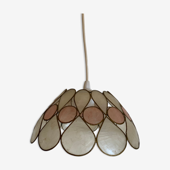 Vintage mother-of-pearl pendant lamp