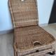 Vintage rattan folding picnic chair