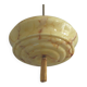 Art Deco rod pendant lamp with marbled glass shade, Germany 1930s