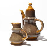 Théière et pichet à lait, service de café Opal, conçu par A. Sadulski, Pologne, années 1960