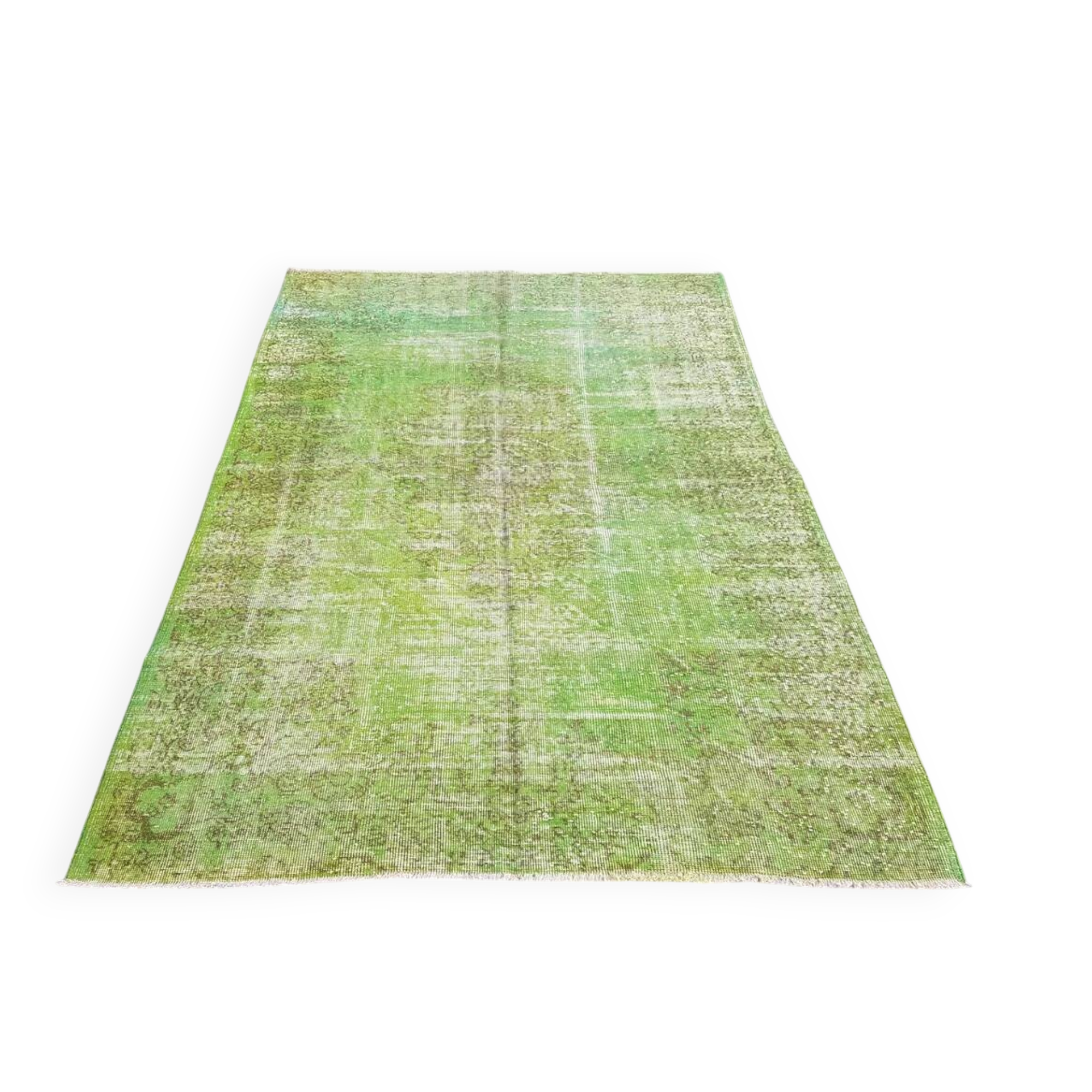 Green Vintage Turkish Rug sku v711