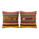 Set of 2 vintage kilim cushion covers 51x51 cm