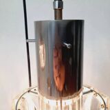 Cascade chandelier - vintage - steel and glass