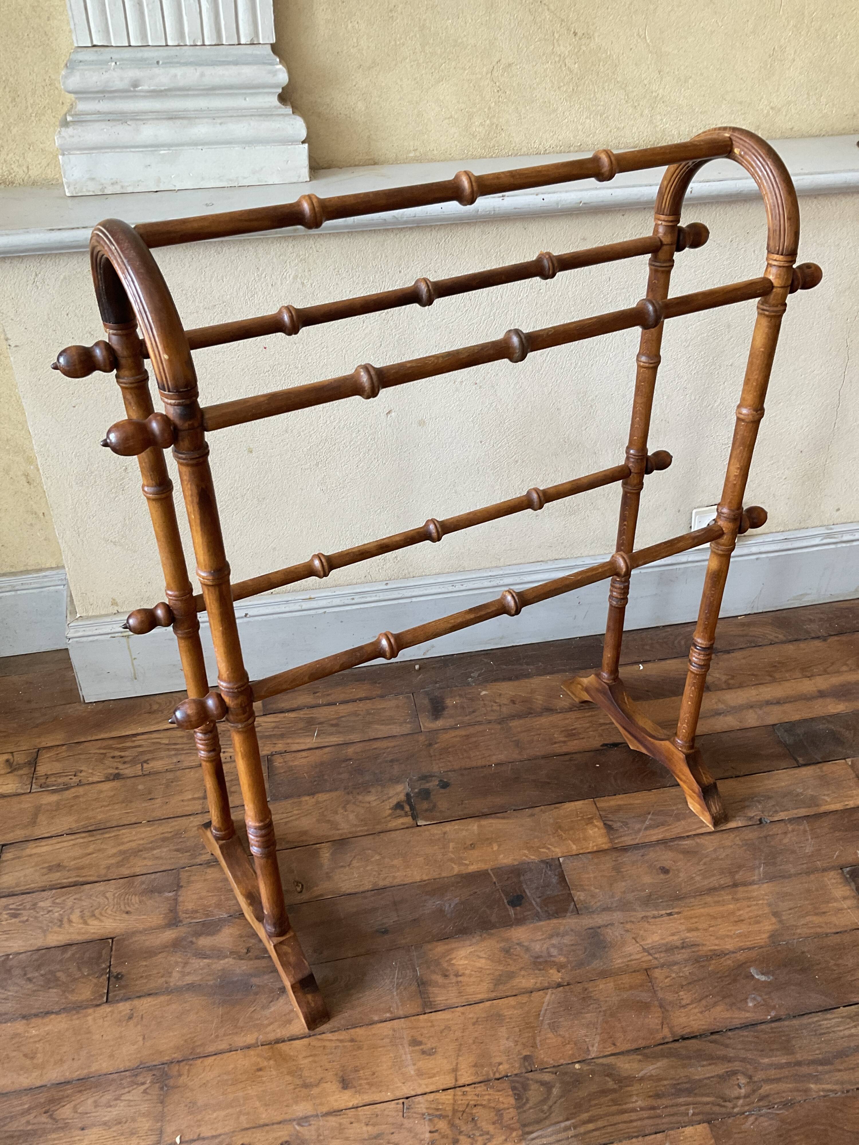 Towel rack old bamboo way 1900