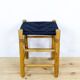 Danish Wood and Rope Stool, 1950s