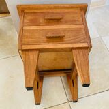 Art Deco oak bedside table from the early 20th century