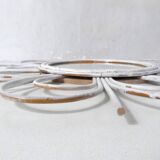 Vintage rattan sun mirror