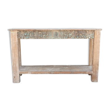 Old console in carved wood