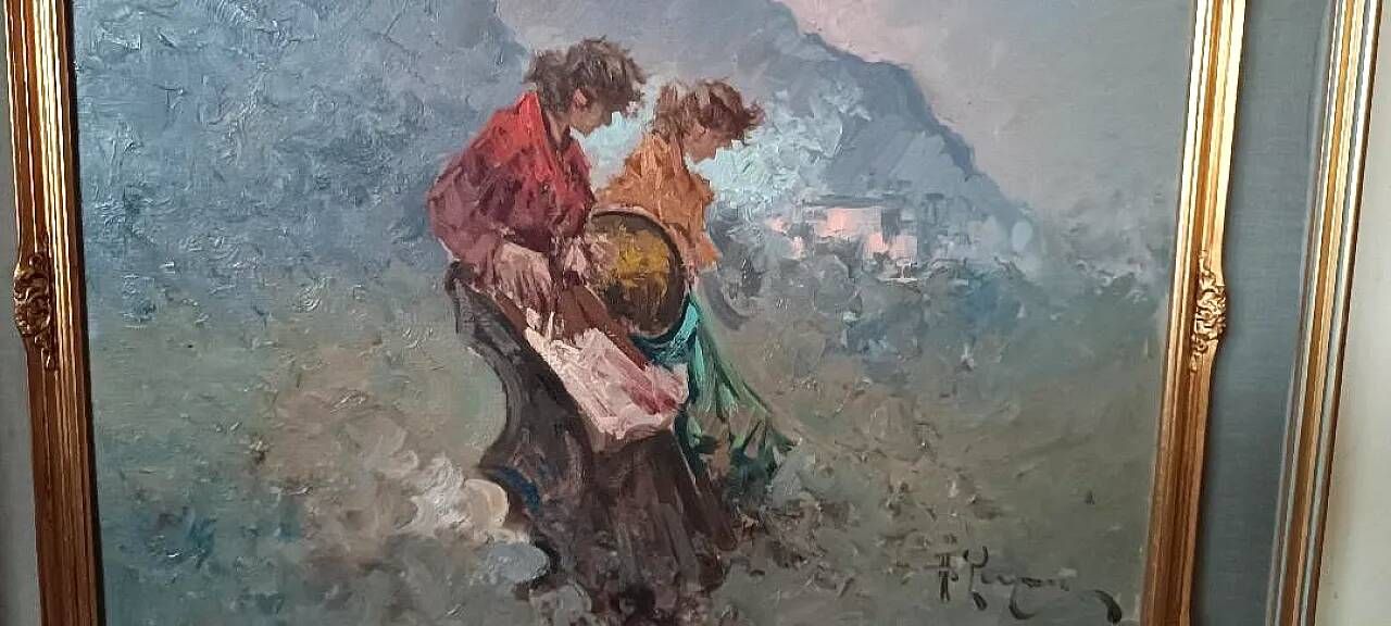 Painting, oil on canvas with frame, 1960s