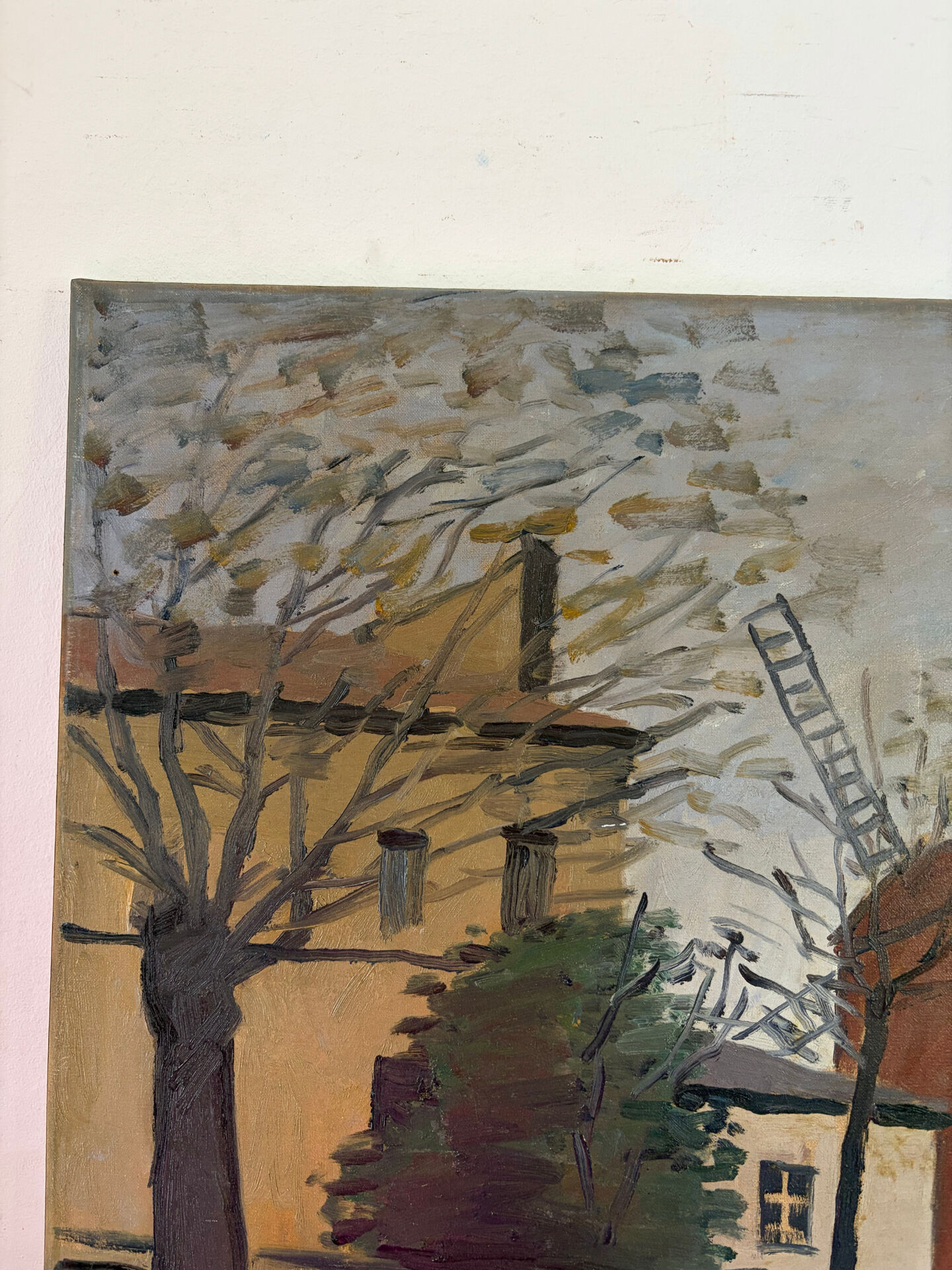 The windmill, oil on canvas signed Edgardo Ribeiro (1921-2005)