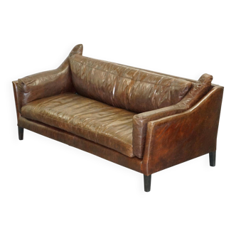 Contemporary leather sofa