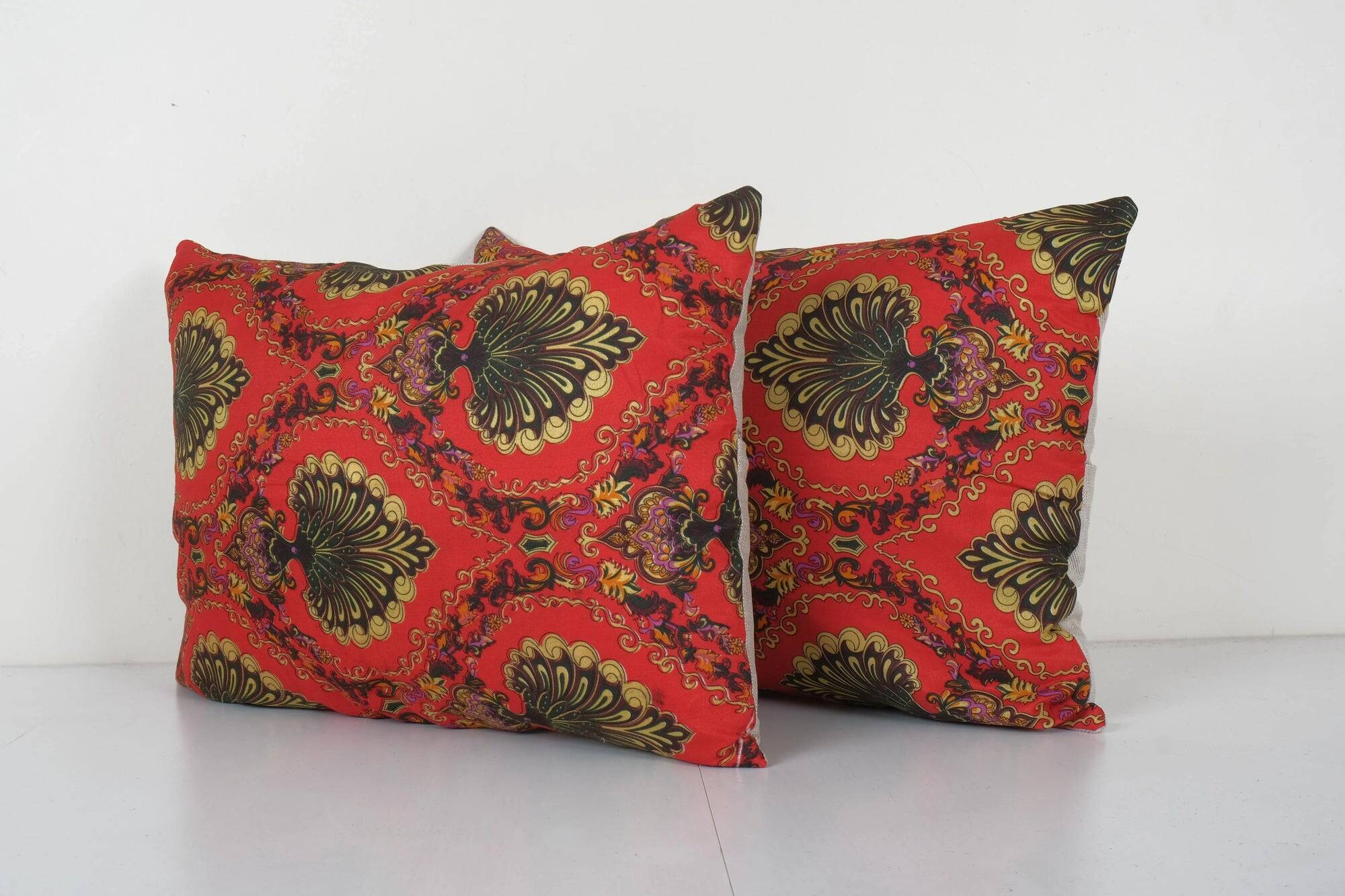 Set of 2 vintage Turkish cushion covers 43x61 cm