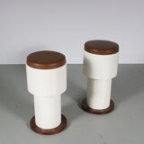 1960s pair of space age stools from italy