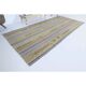 Tapis vintage turc Oushak fait main en laine et coton vert, années 1970