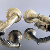 Wall lamp Mascherone Tragedia Greca in silver cast alloy