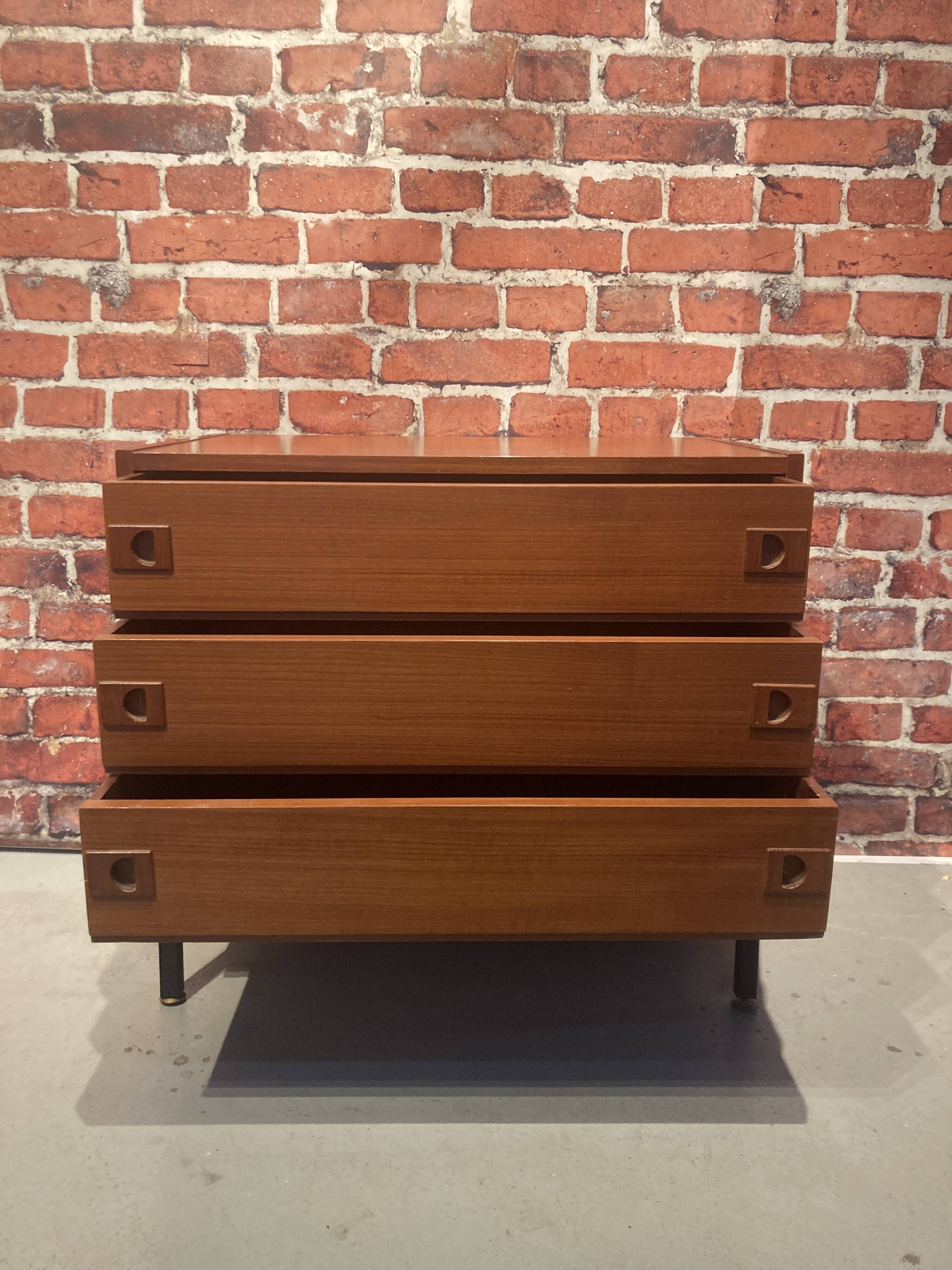 Commode 3 tiroirs en bois
