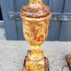 Paire de pieds de lampes des années 70 en albâtre