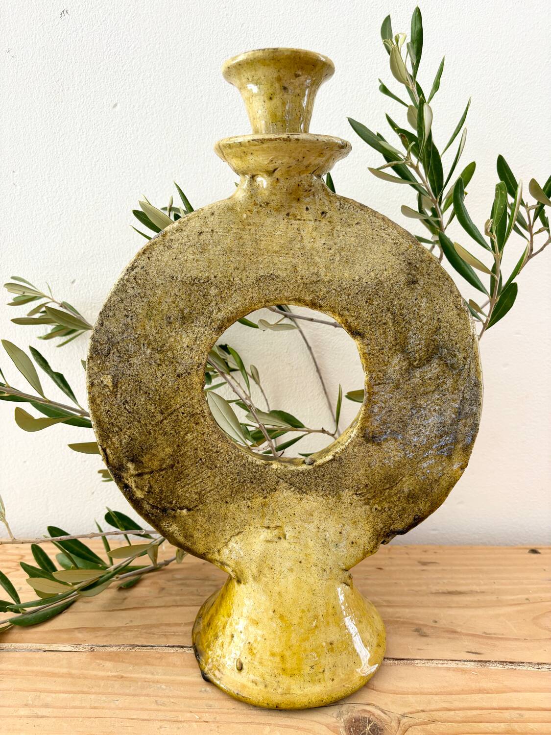 Moroccan terracotta candle holder