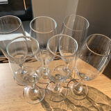 6 flutes champagne wine