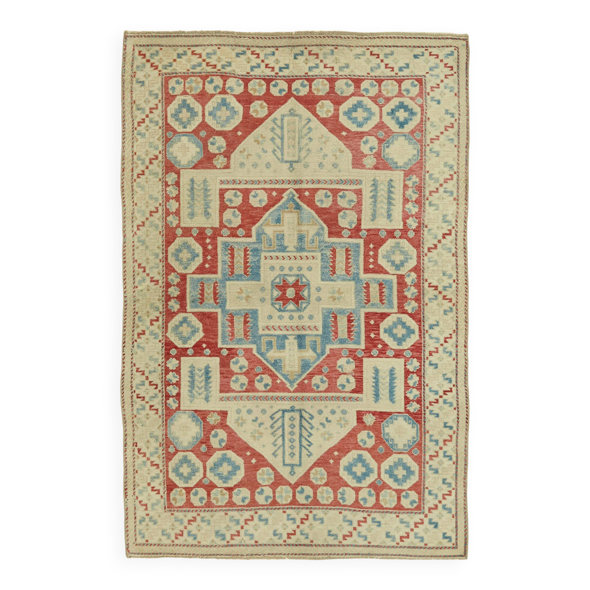 Turkish Vintage Anatolian Rug 139 cm x 217 cm