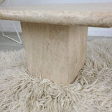 Travertine coffee table design 1970 vintage