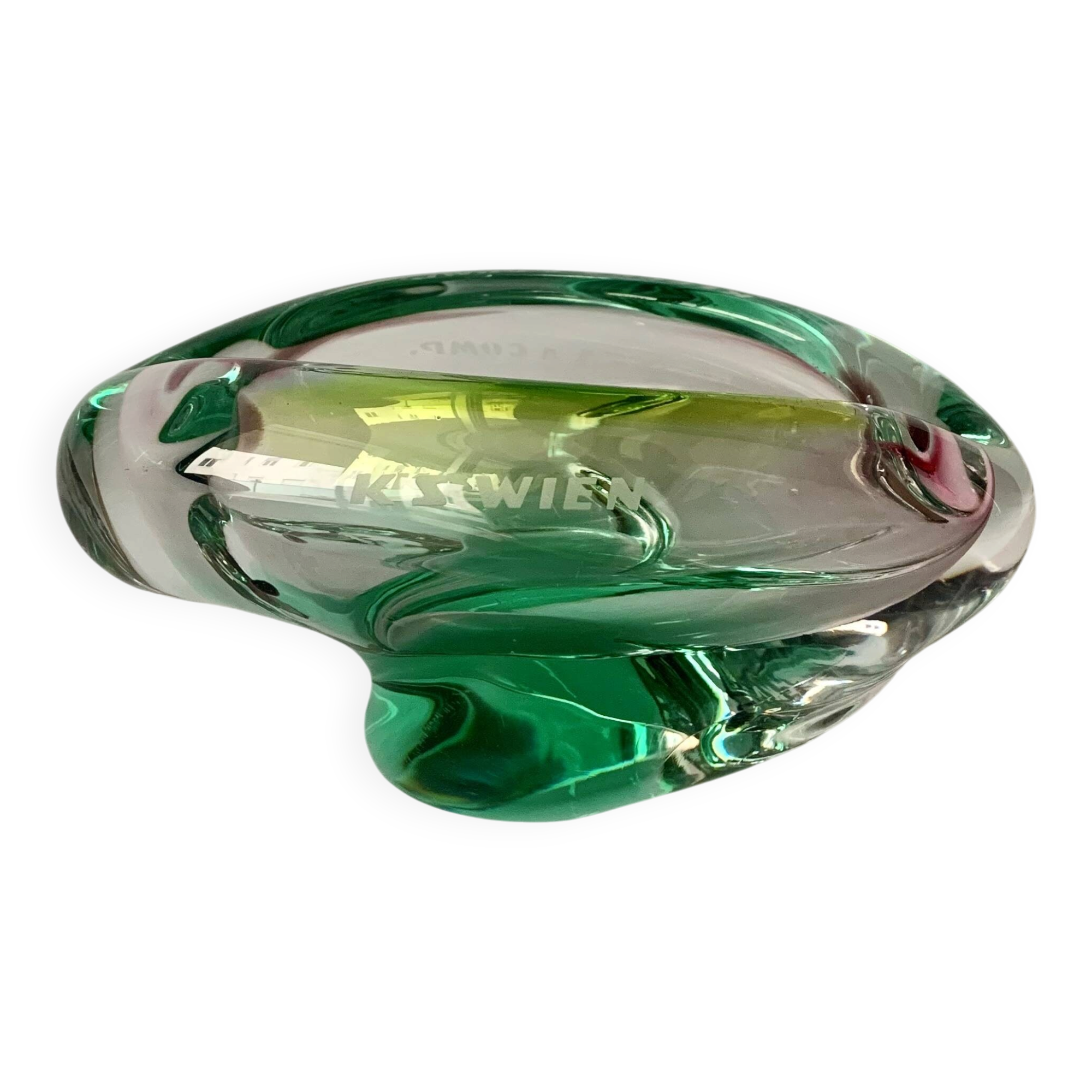 Bowl by Jozef Hospodka for Chribska Sklarna, 1960