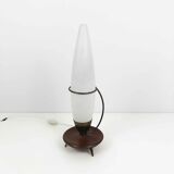 Lampe de table opaline du milieu du siècle par Philips, années 1960