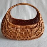 Vintage basket in woven wicker