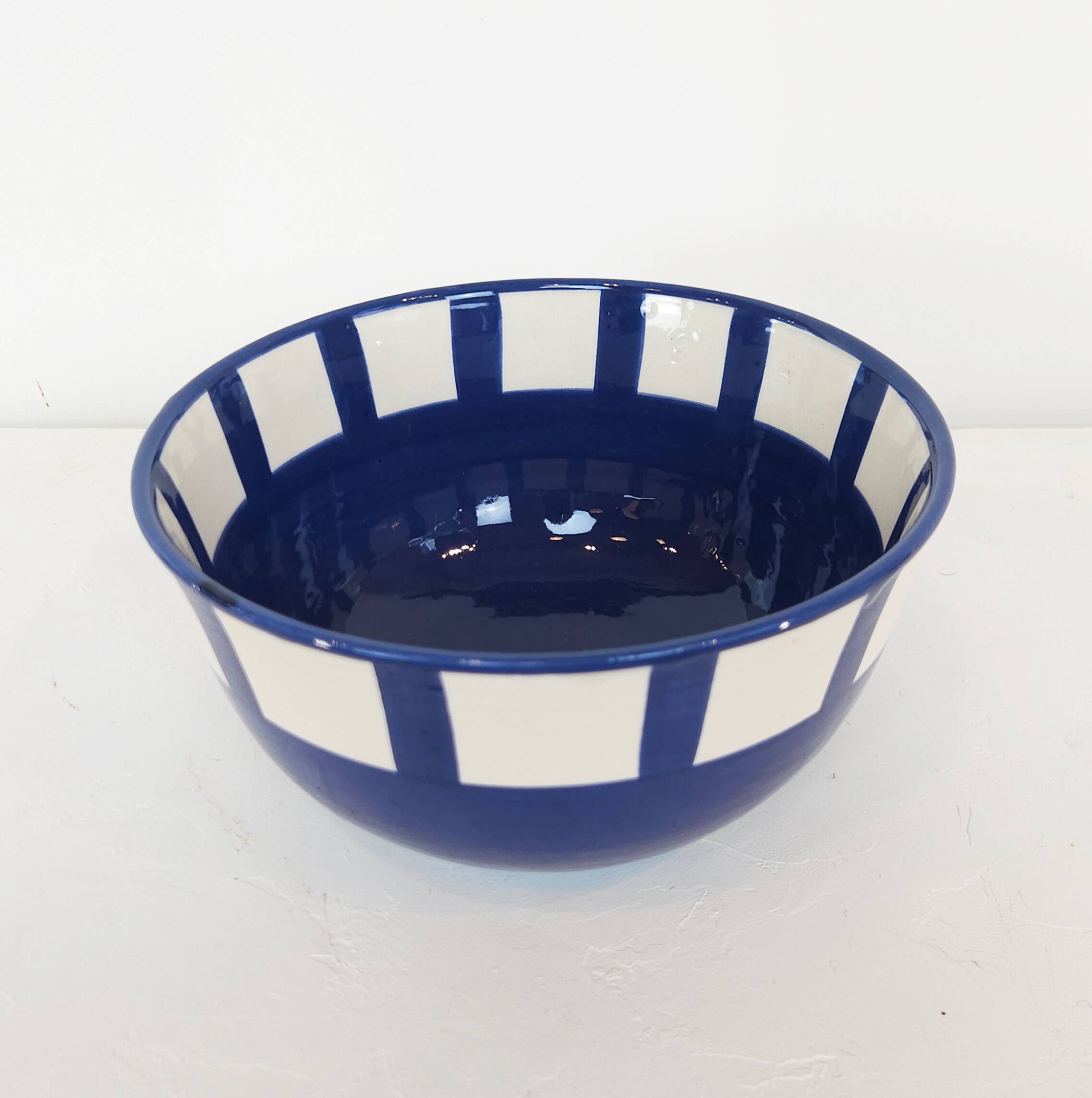 Large bowl - SOL blue border