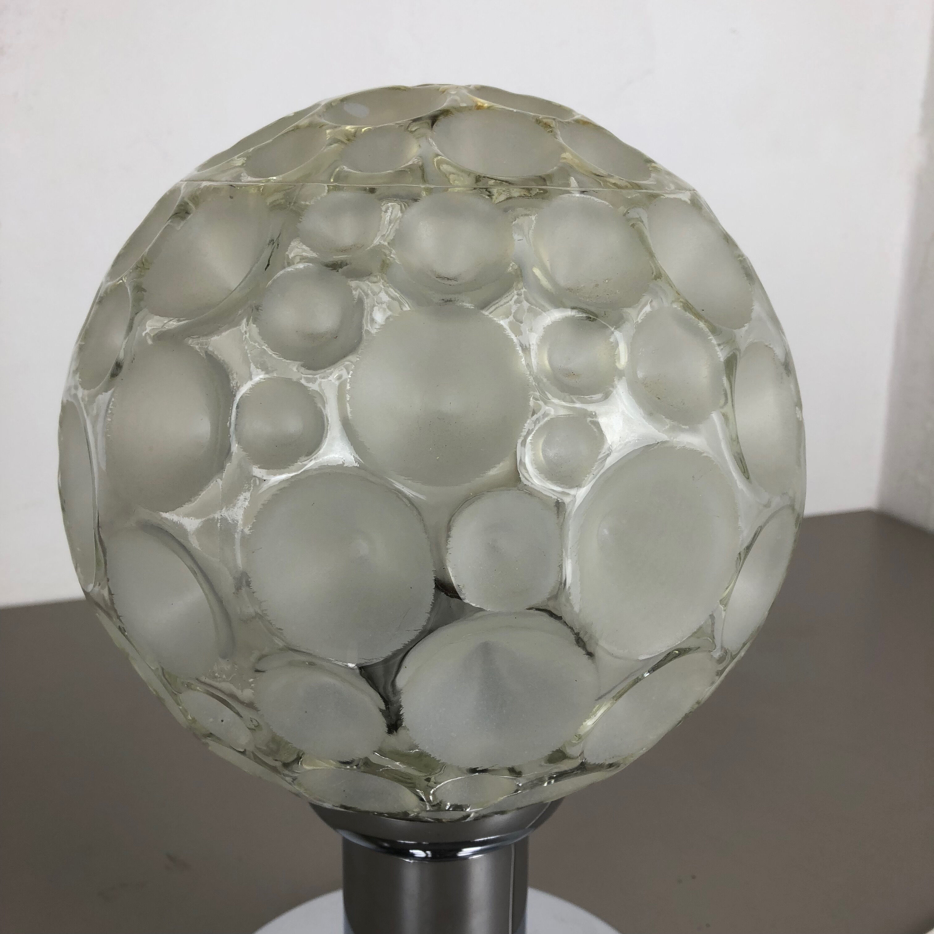 Modernist sputnik chromed table light, Germany, 1970s