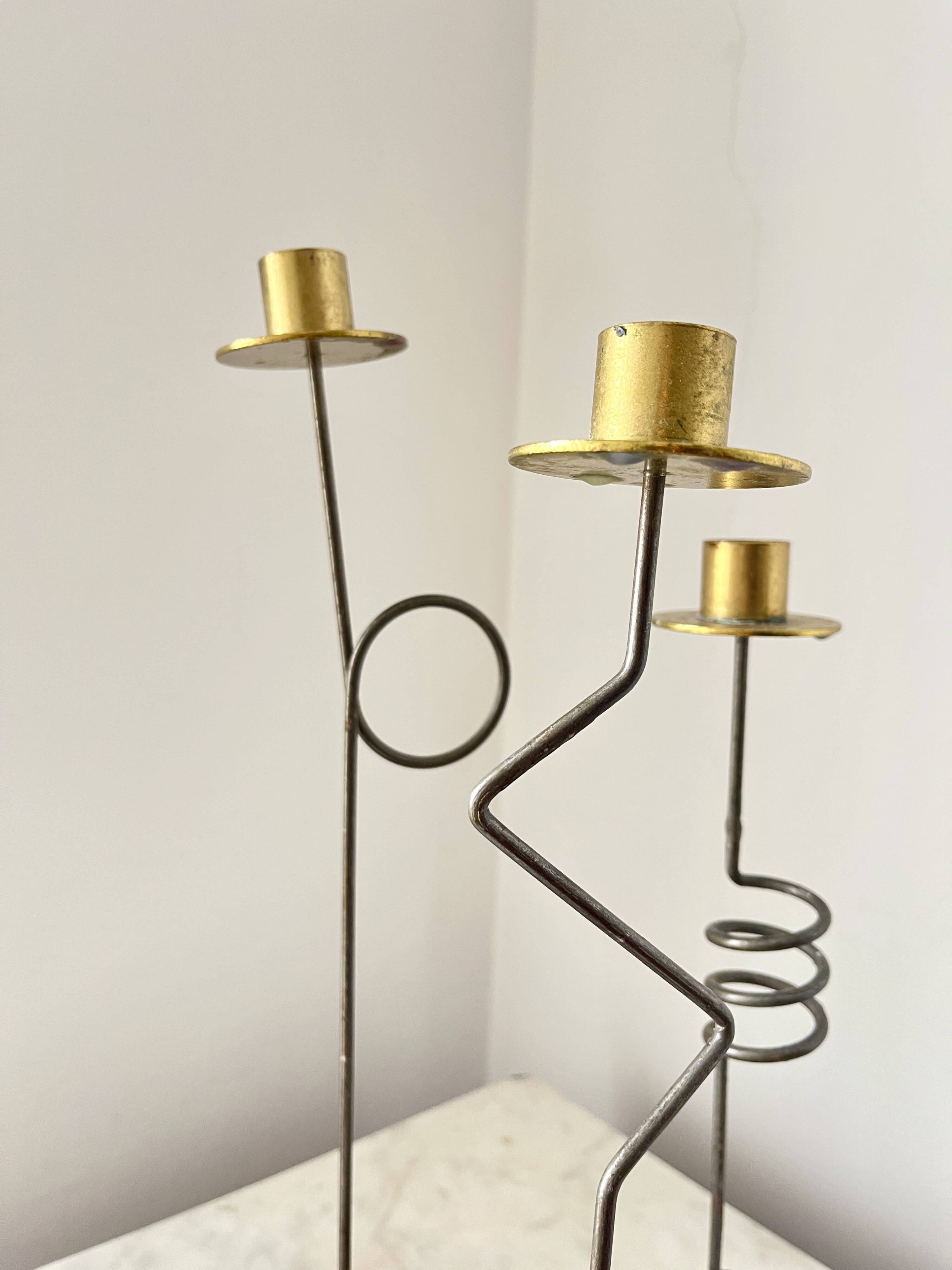 Vintage Ikea Krasen Candlestick (3) by Ehlén Johansson, Postmodern, 1980s