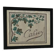 Watercolor decorated with leaves made by Renée Billette in 1912