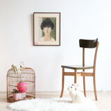 Chaise bistrot vintage en bois revisitée