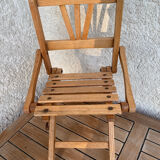 Folding wooden chair for doll