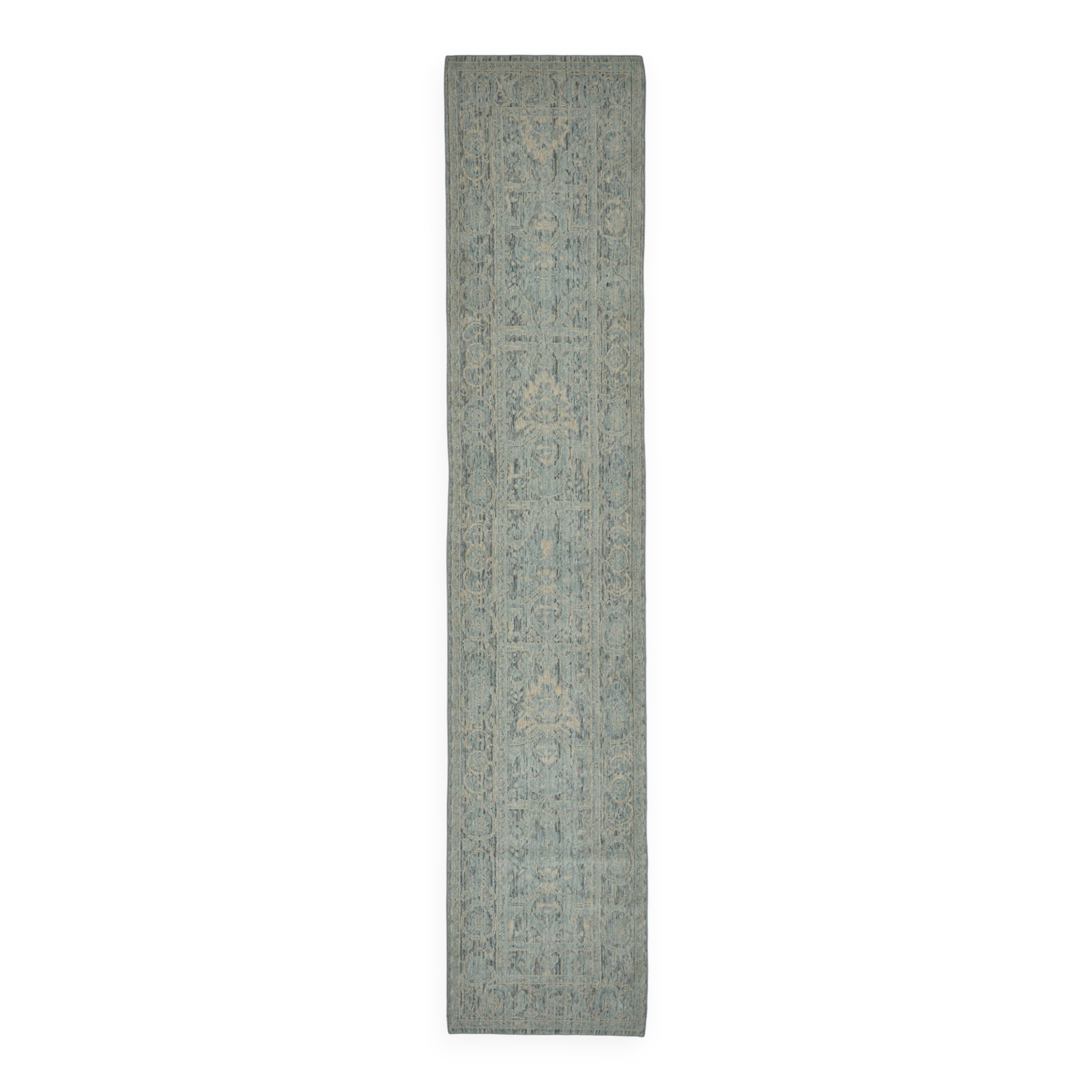 Turkish Handcrafted Loom Oushak Rug 73 cm x 387 cm