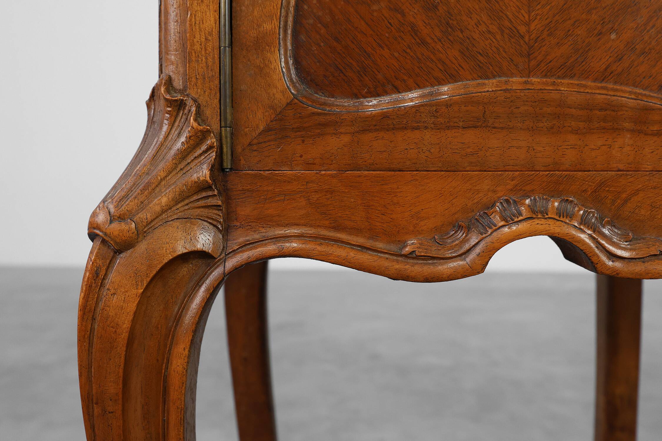 Pair Louis XV‑Style Nightstands with Marble Tops, France ca. 1900