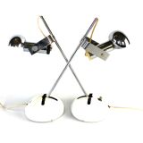 Robert Sonneman, pair of T395 Table Lamp for Luci Milan, 1972