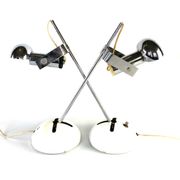 Robert Sonneman, pair of T395 Table Lamp for Luci Milan, 1972